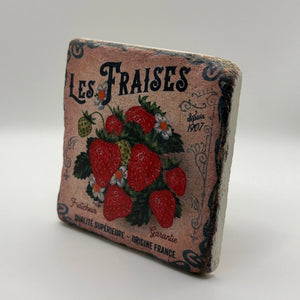 Les Fraises Stone Coaster