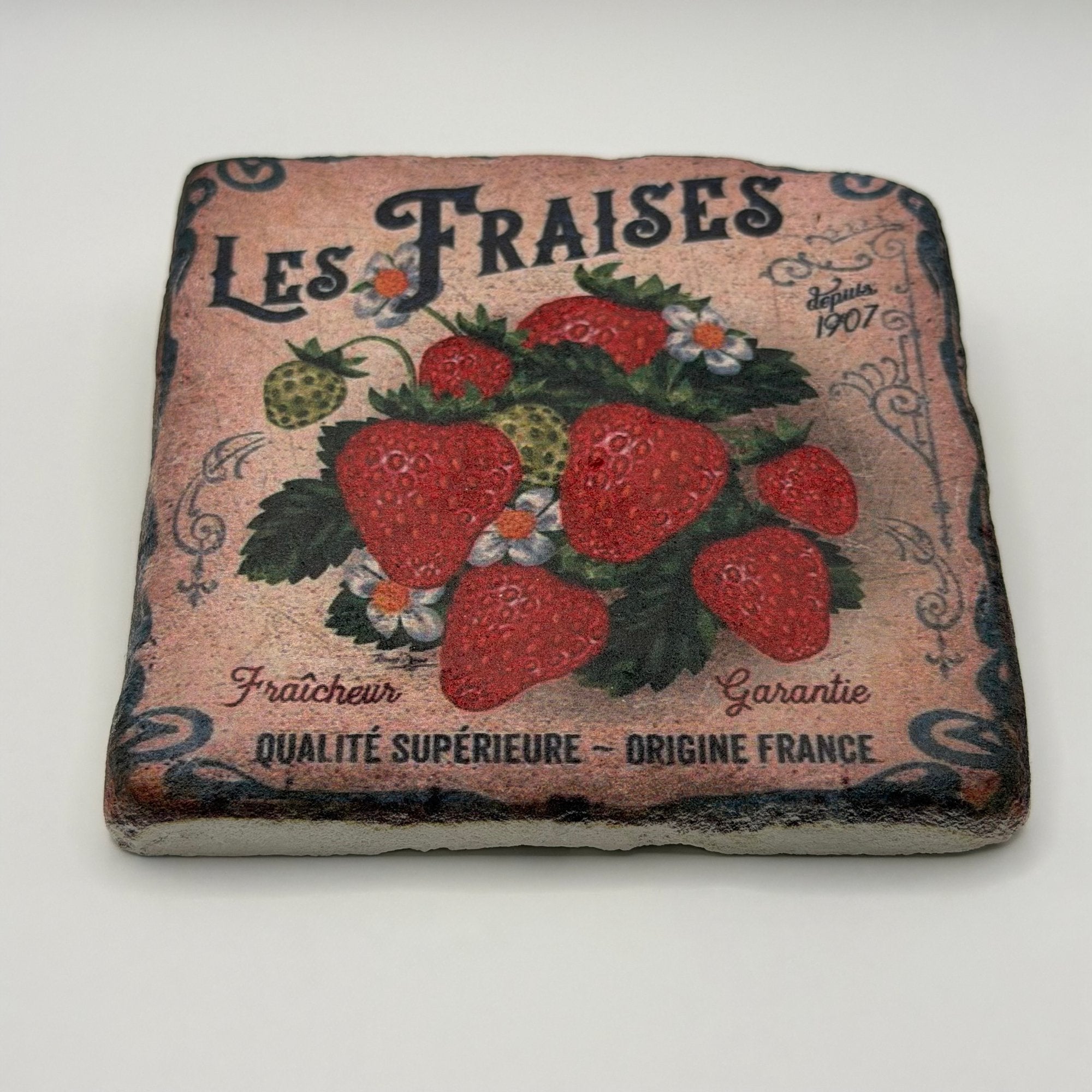 Les Fraises Stone Coaster