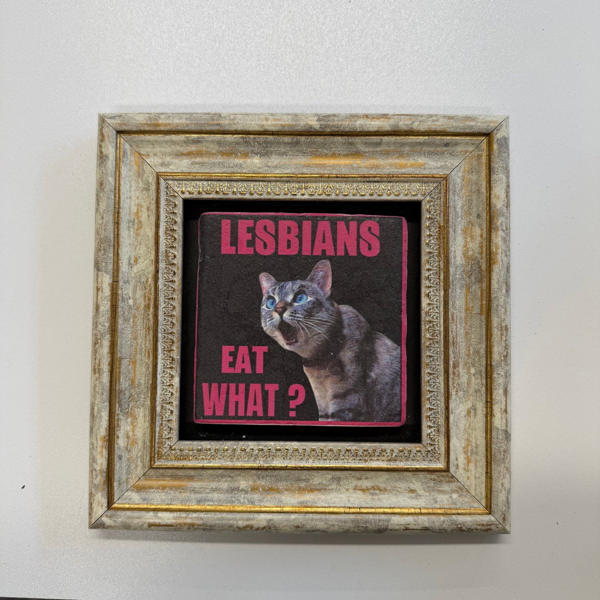 Variant Mapping v4 | lesbians-eat-what-natural-stone-coaster | with Gold Frame | sha256:67d8705a421c