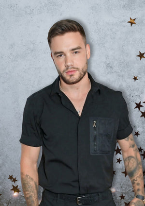 Liam Payne's portrait artwork printed on MDF wall poster
