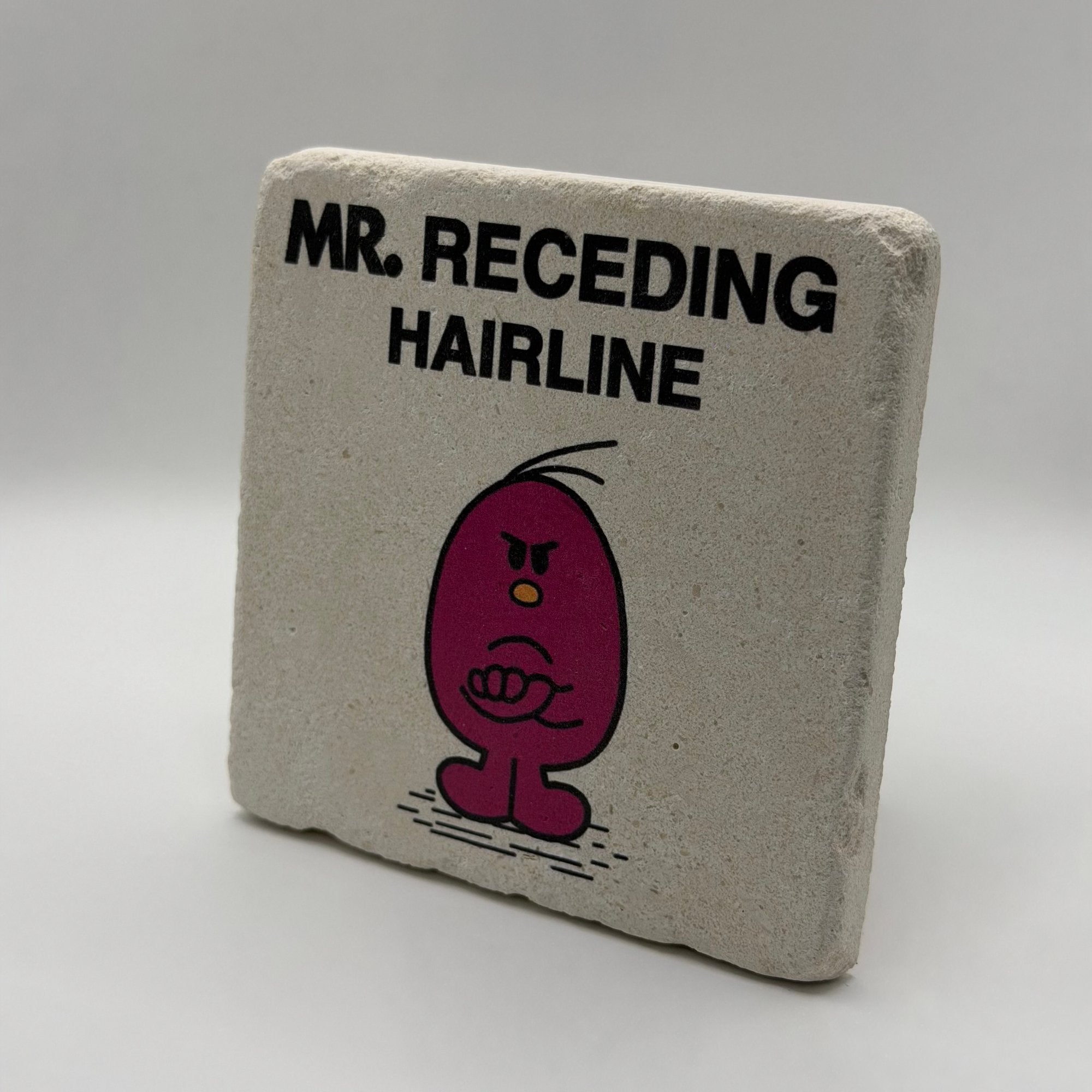 Mr. Receding Hairline Stone Coaster - Little Miss Funny Gift