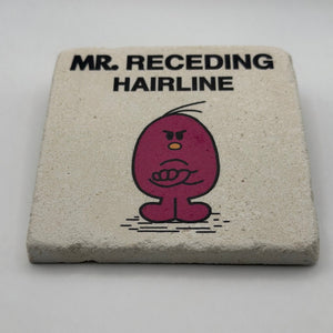 Mr. Receding Hairline Stone Coaster - Little Miss Funny Gift