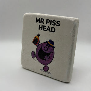 Little Miss Piss Head Stone Coaster