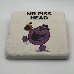 Little Miss Piss Head Stone Coaster
