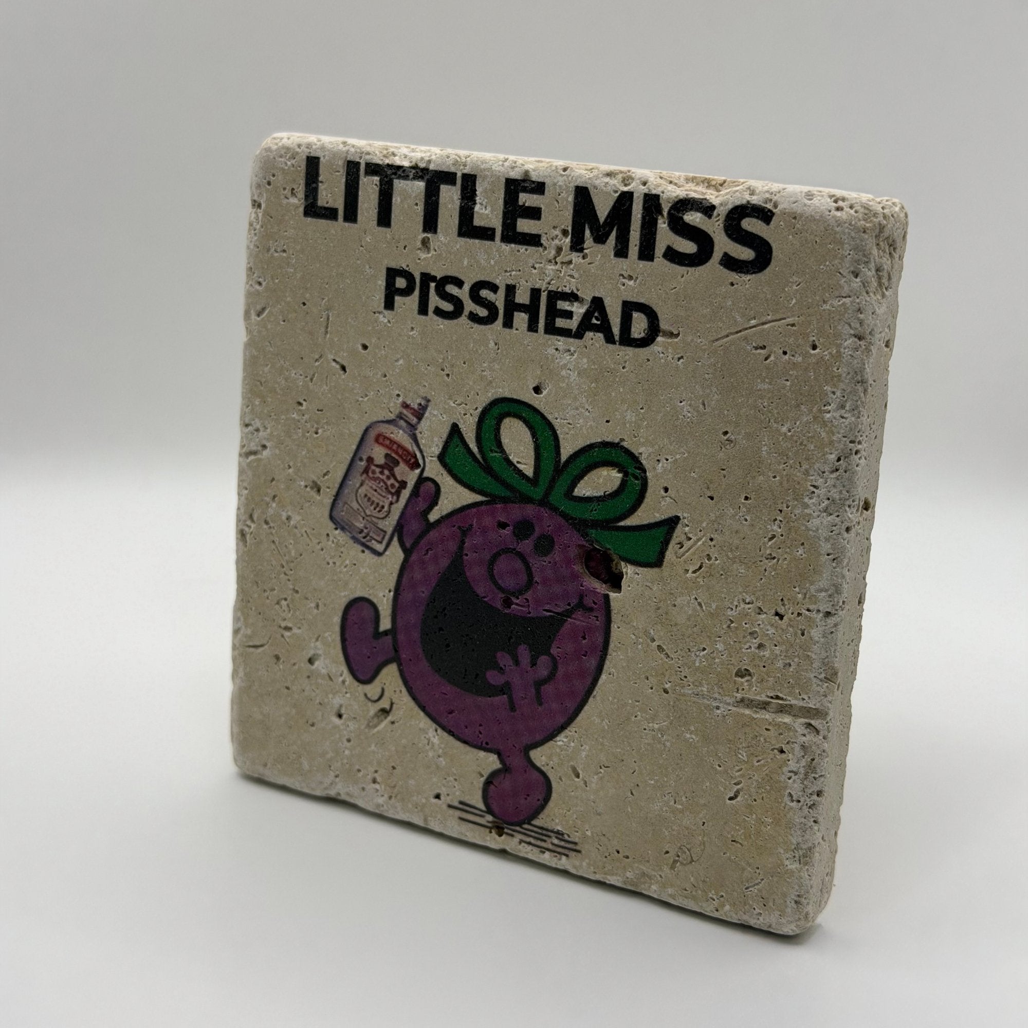 Little Miss Pisshead Stone Coaster