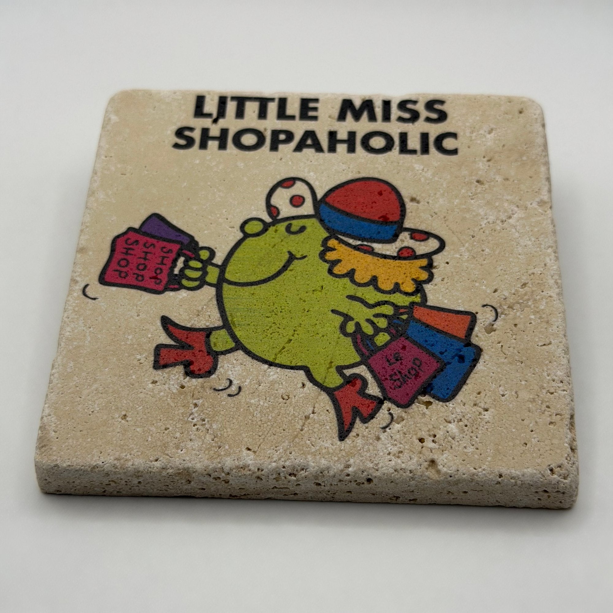 Little Miss Shopaholic Stone Coaster