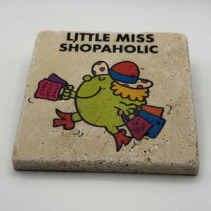 Little Miss Shopaholic Stone Coaster