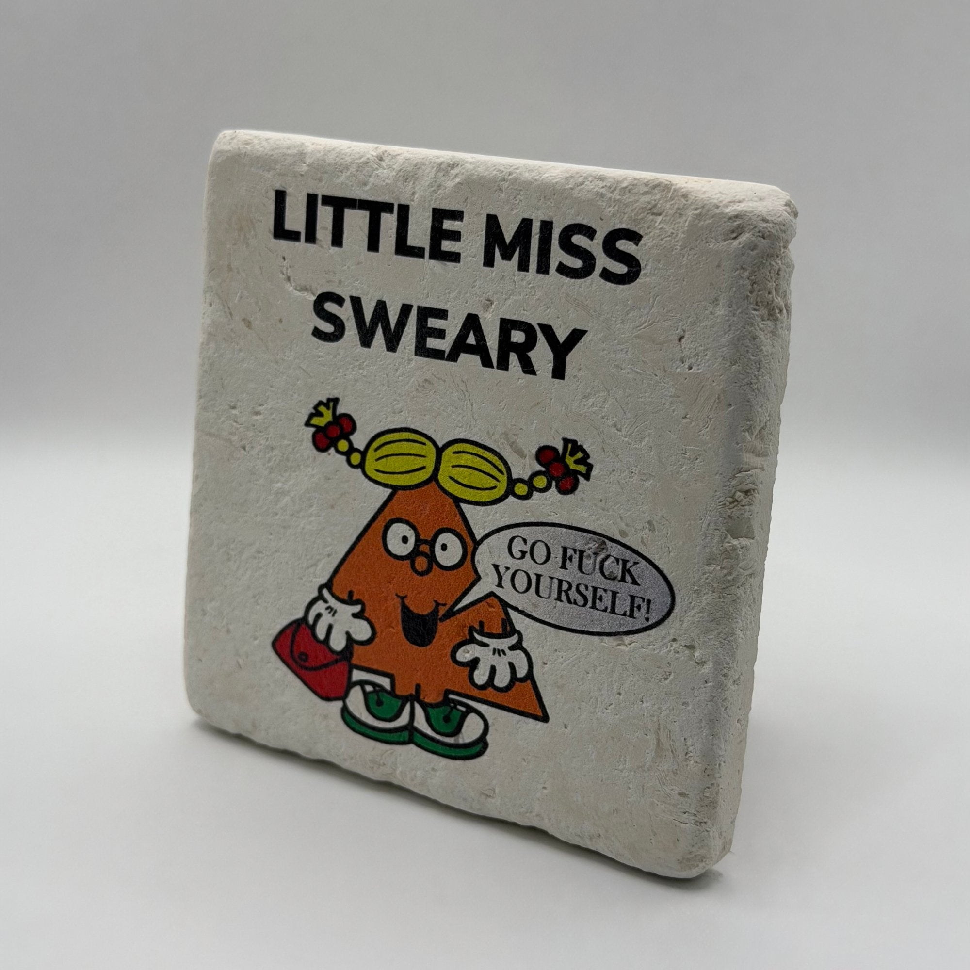 Little Miss Sweary Stone Coaster