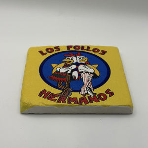 Little Miss Sweary Natural Travertine Stone Coaster artwork
