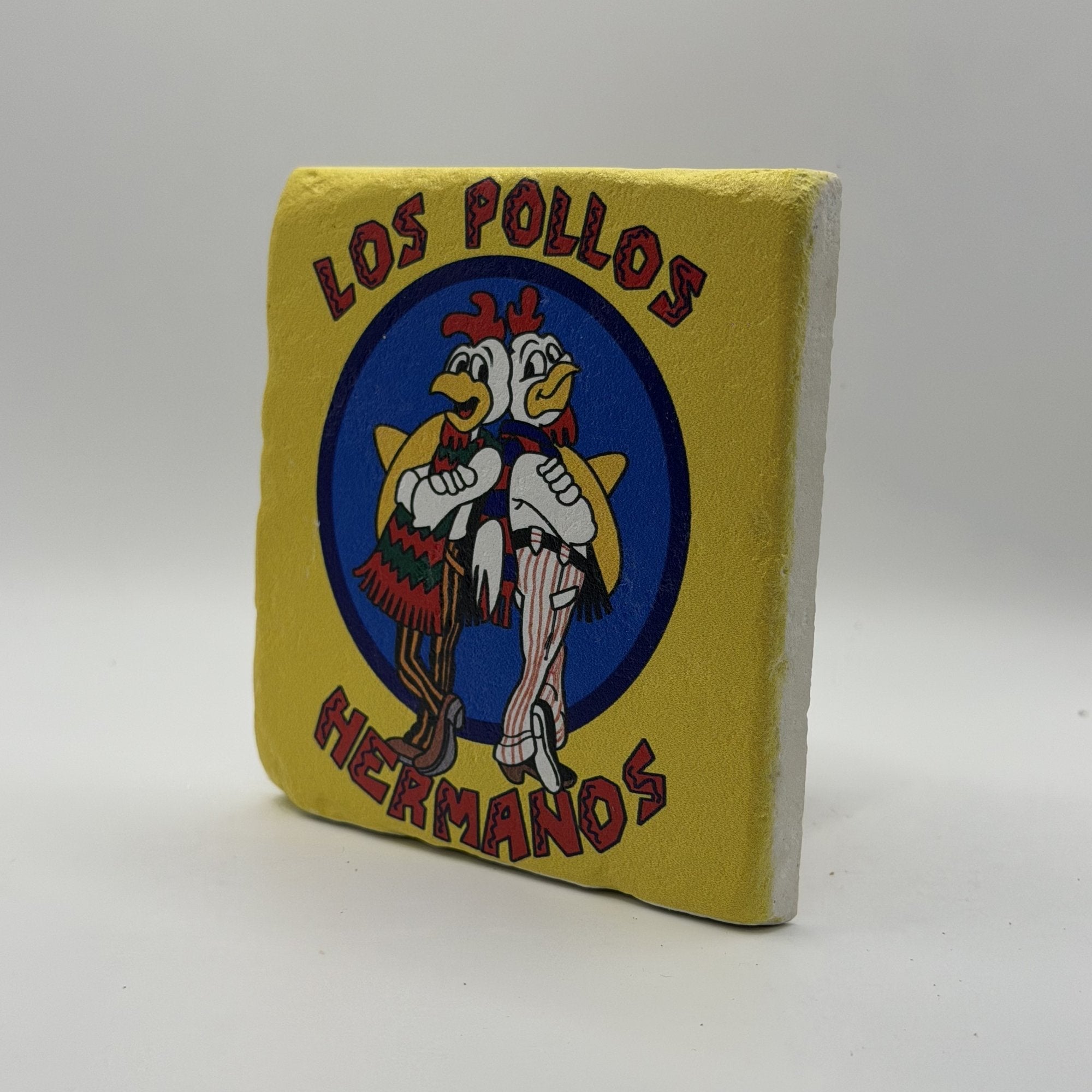 Little Miss Sweary Natural Travertine Stone Coaster artwork