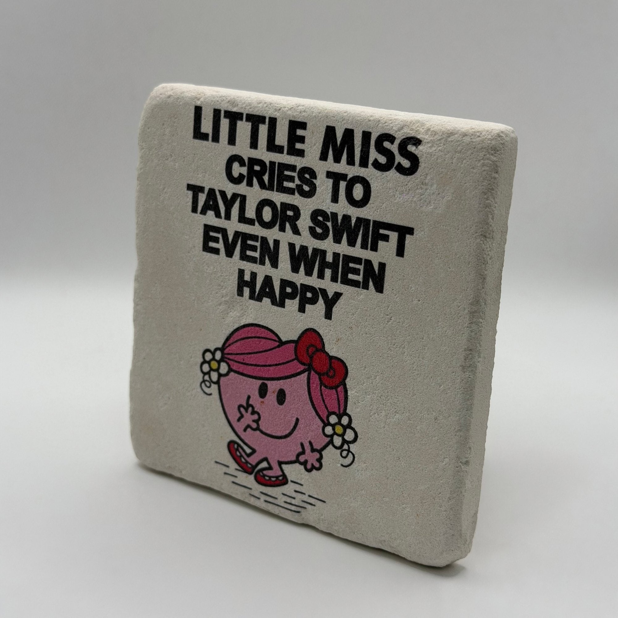 Little Miss Cries to Taylor Swift Stone Coaster