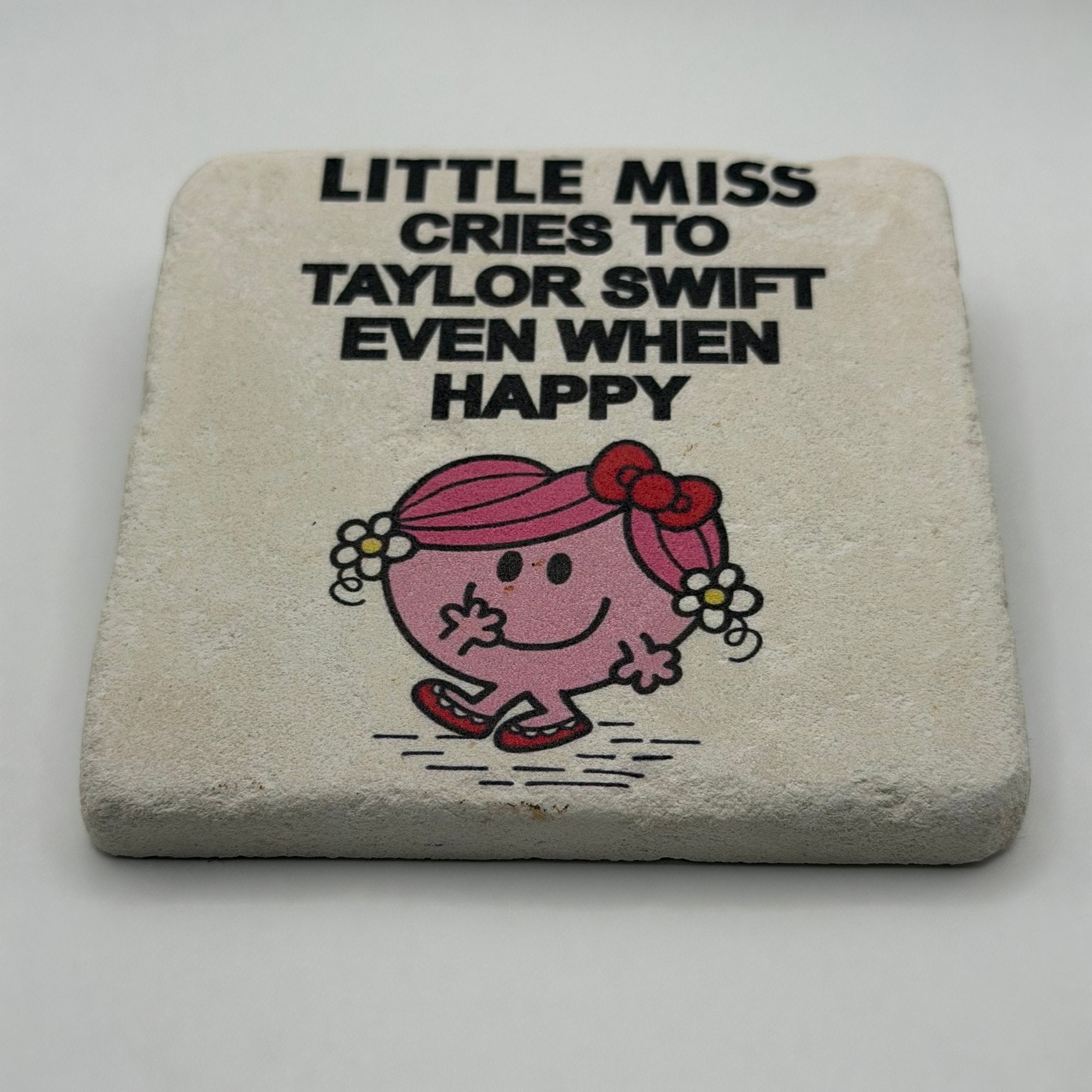 Little Miss Cries to Taylor Swift Stone Coaster