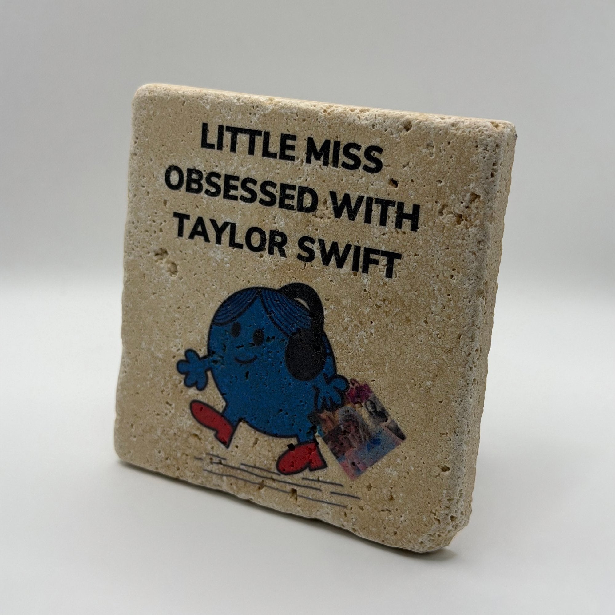 Little Miss Obsessed with Taylor Swift Stone Coaster