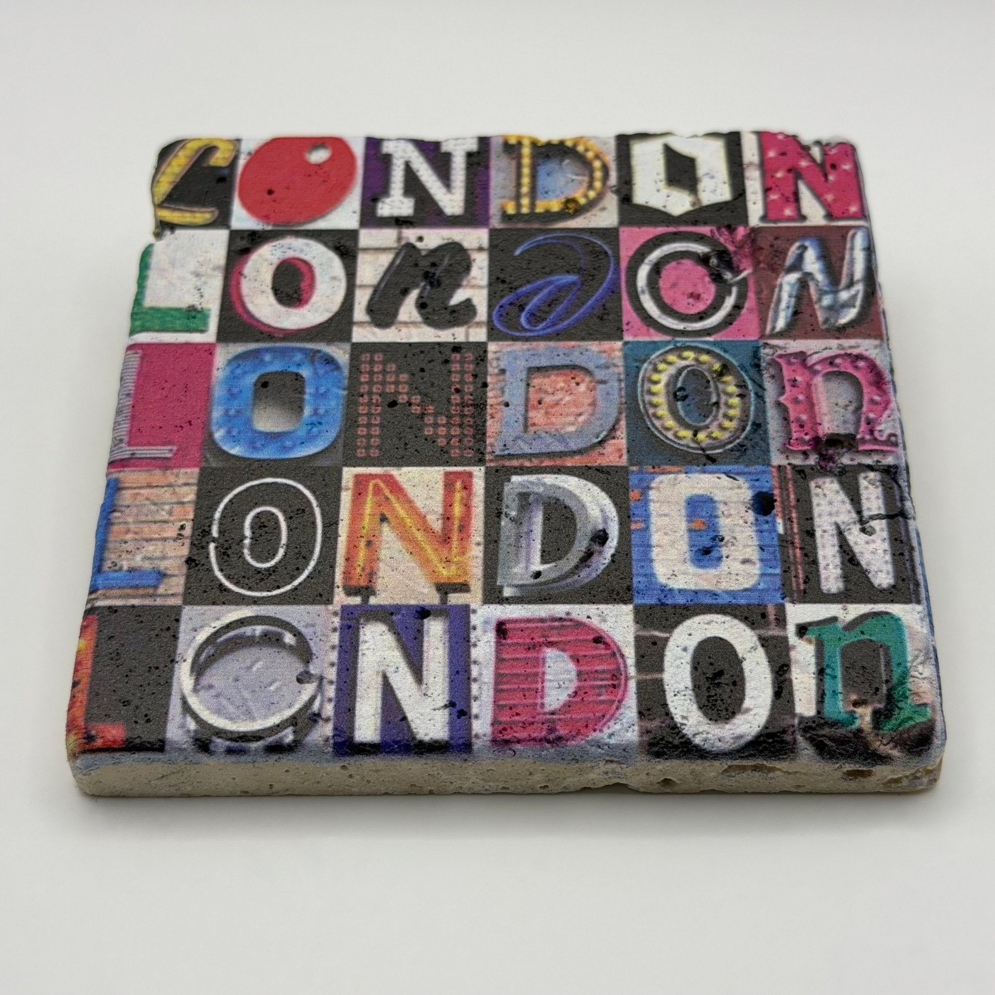 London Alphabet Stone Coaster