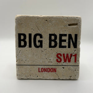 London Big Ben Stone Coaster
