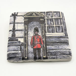 English Soldier Stone Coaster London Icon