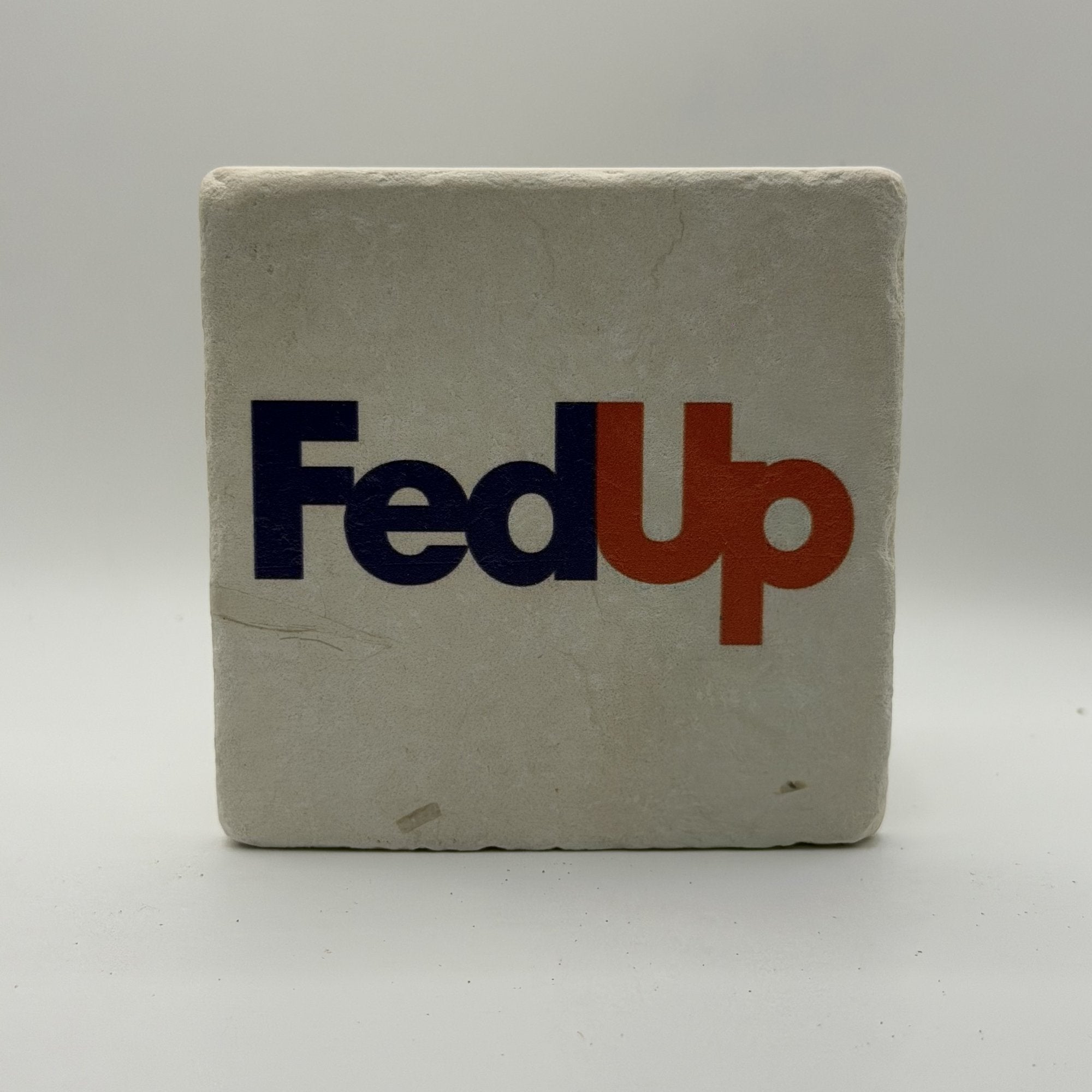 London Hyde Park Sw7 Natural Travertine Stone Coaster artwork