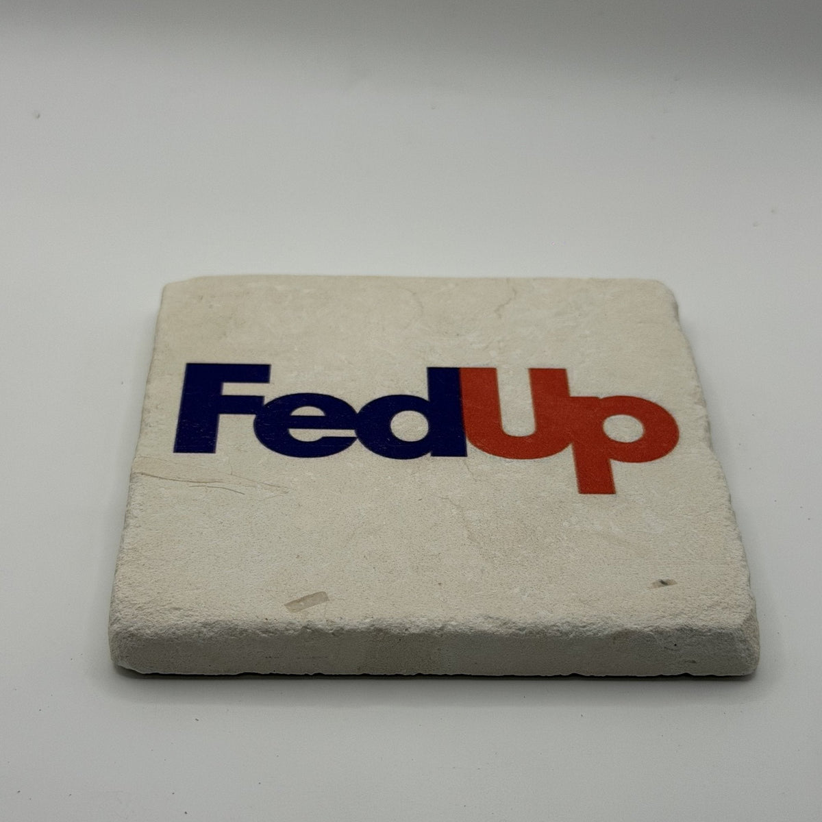 London Hyde Park Sw7 Natural Travertine Stone Coaster artwork