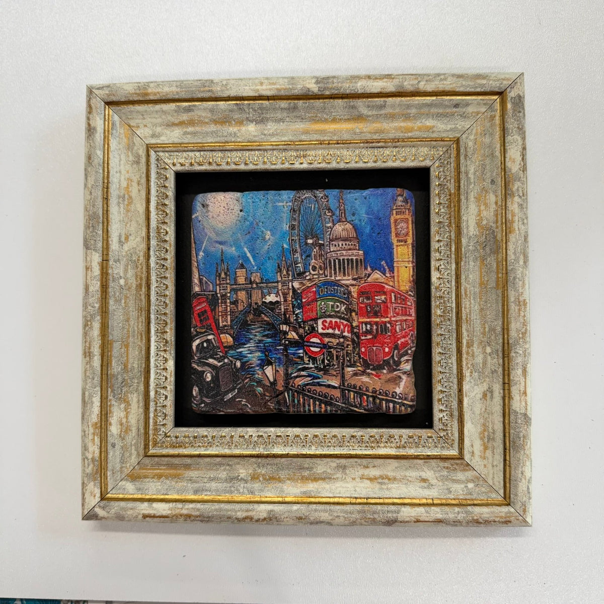 Variant Media V2 | london-london-paint-natural-stone-coaster | gold | variant_main | sha256:81a00e53edb0