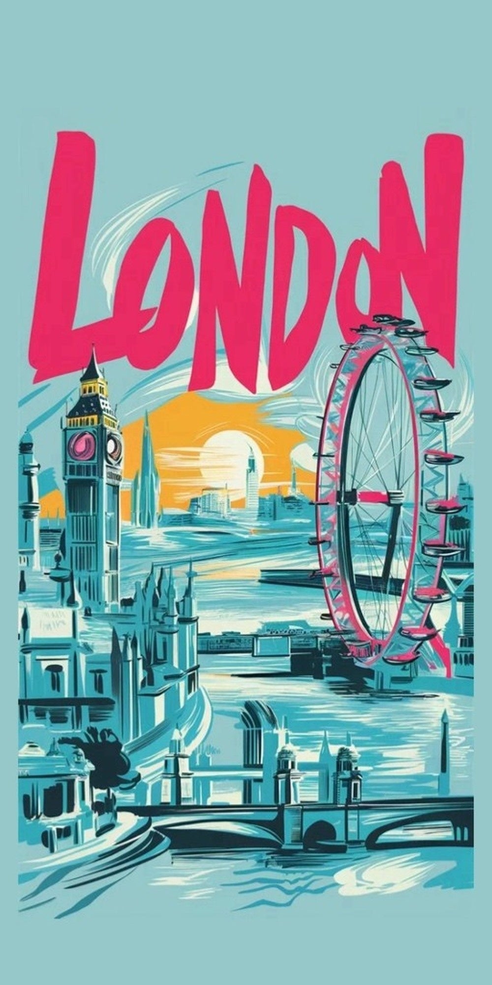 Big Ben Eye Art design displayed as a decorative MDF wall sign
