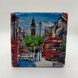 London Street Puzzle Stone Coaster