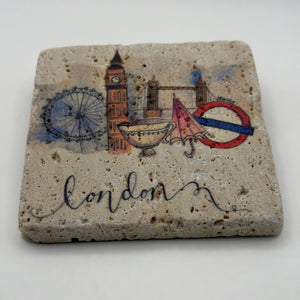 London Tea Big Ben Stone Coaster