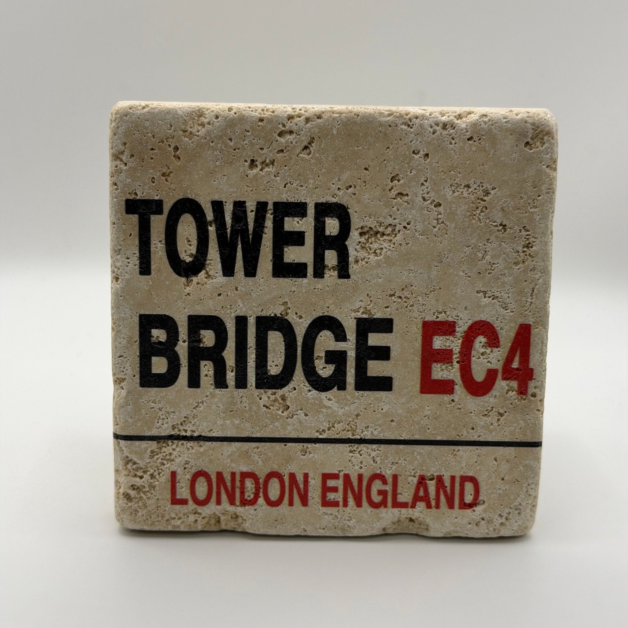 London Tower Bridge Stone Coaster