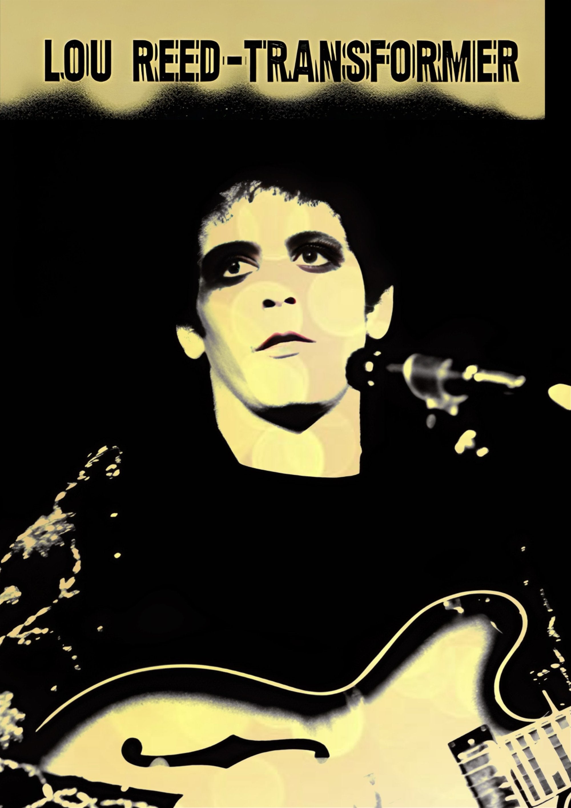 Lou Reed Transformer artwork printed on MDF wall poster