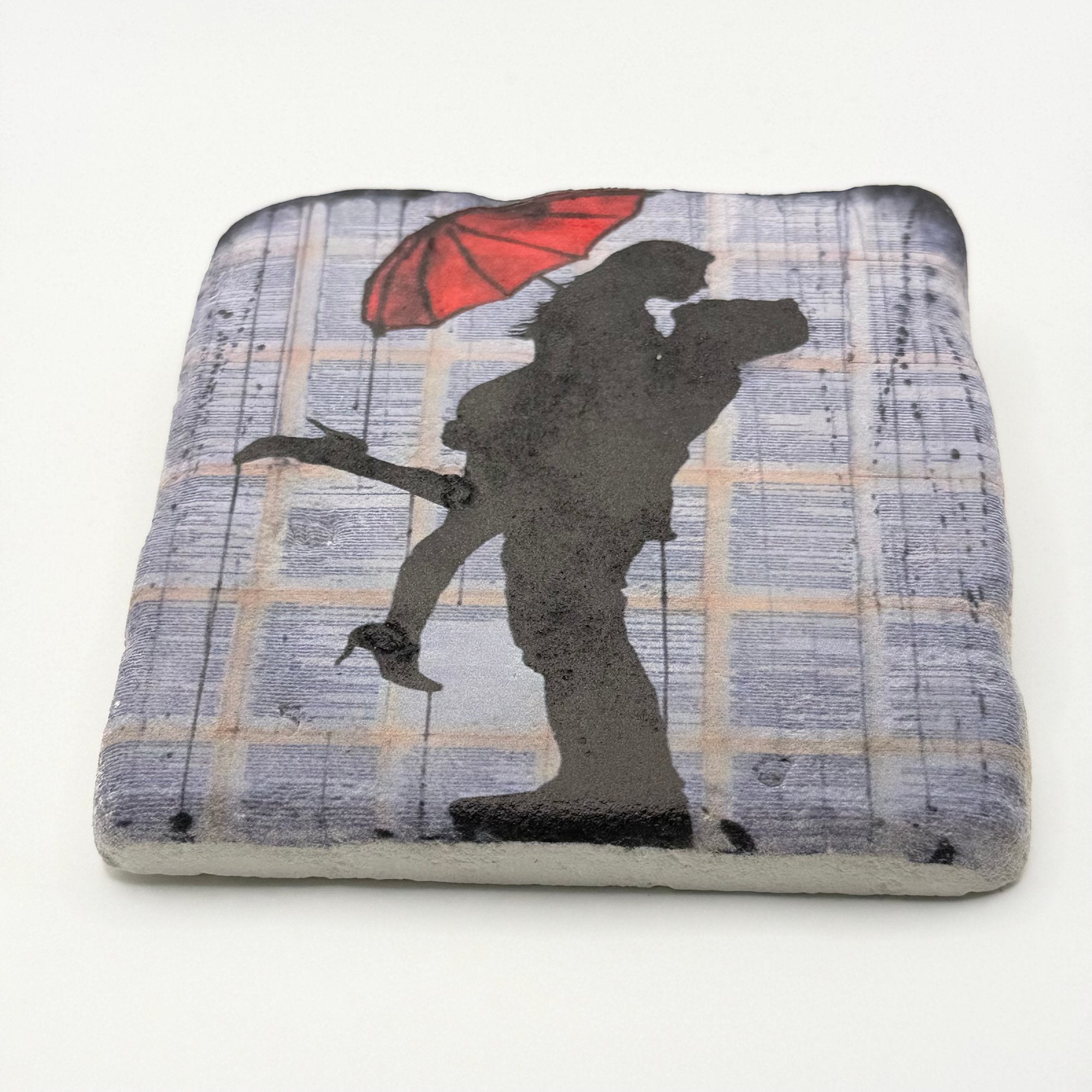 Love and Rain Stone Coaster