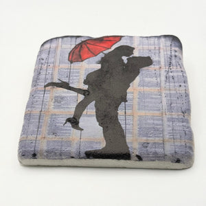 Love and Rain Stone Coaster