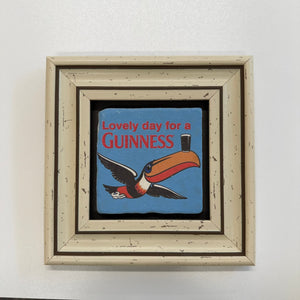 Variant Mapping v4 | lovely-day-for-a-guinness-dodo-natural-travertine-stone-coaster | with White Frame