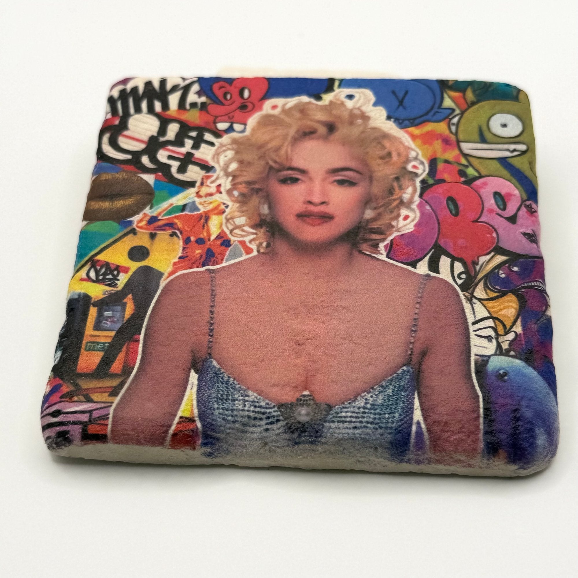 Madonna Graffiti Stone Coaster