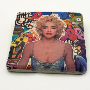 Madonna Graffiti Stone Coaster