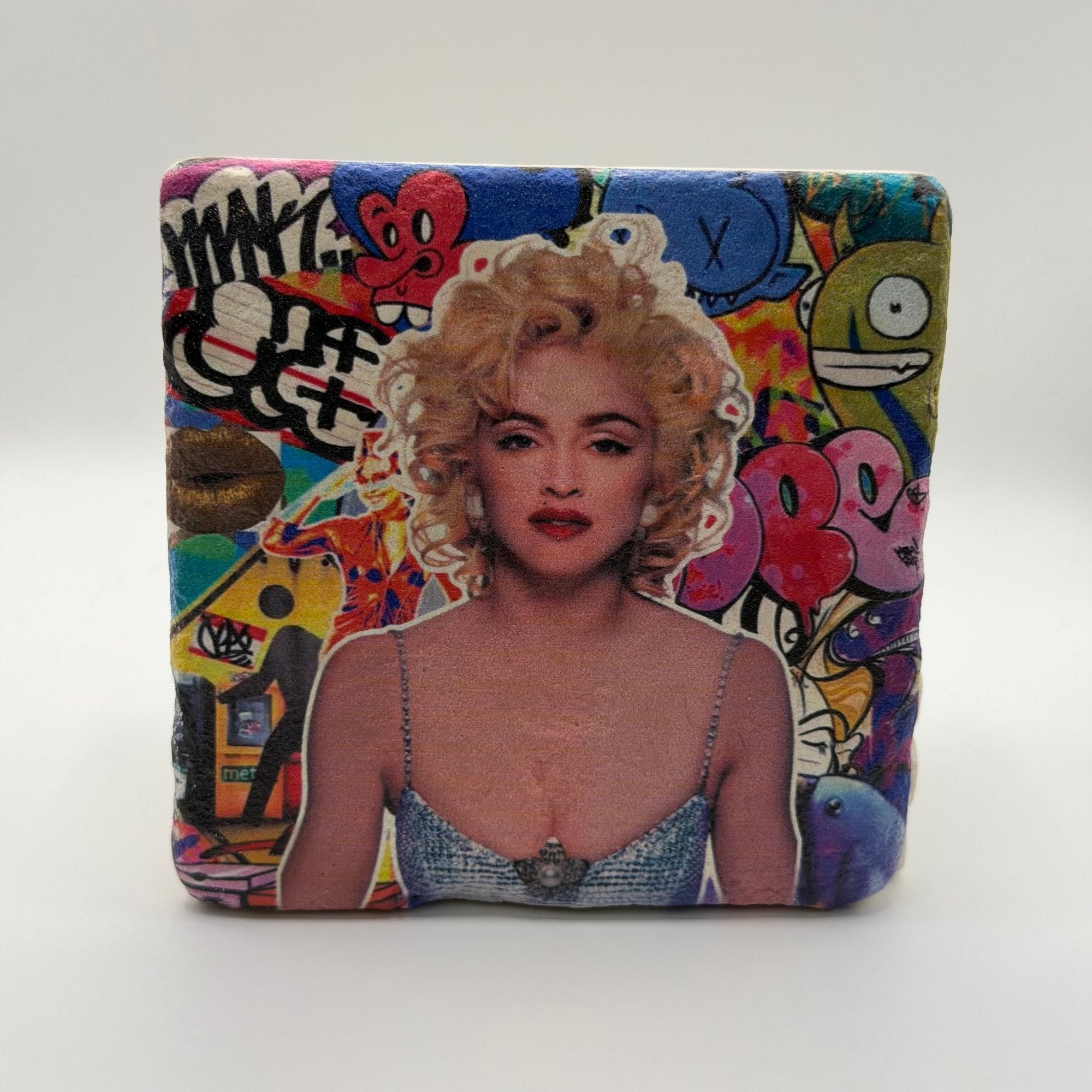 Madonna Graffiti Stone Coaster