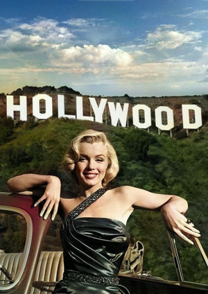 Marilyn Monroe artwork printed on MDF wall poster