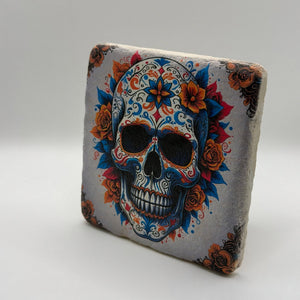 Mexican Sugar Skull Stone Coaster