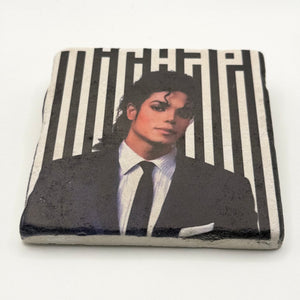 Michael Jackson Stone Coaster