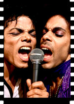 Michael Jackson performing artwork printed on MDF wall poster