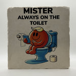 Mister Always On The Toilet Natural Travertine Stone Hotpad 1