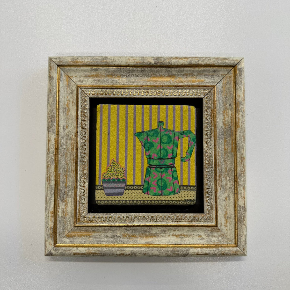 Variant Mapping v4 | mocha-pot-yellownatural-stone-coaster | with Gold Frame | sha256:9523af14b536