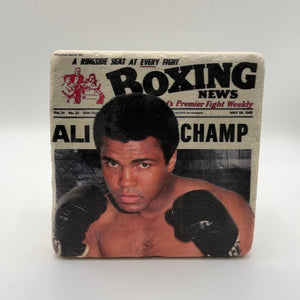 Muhammad Ali Boxing Champion Stone Coaster