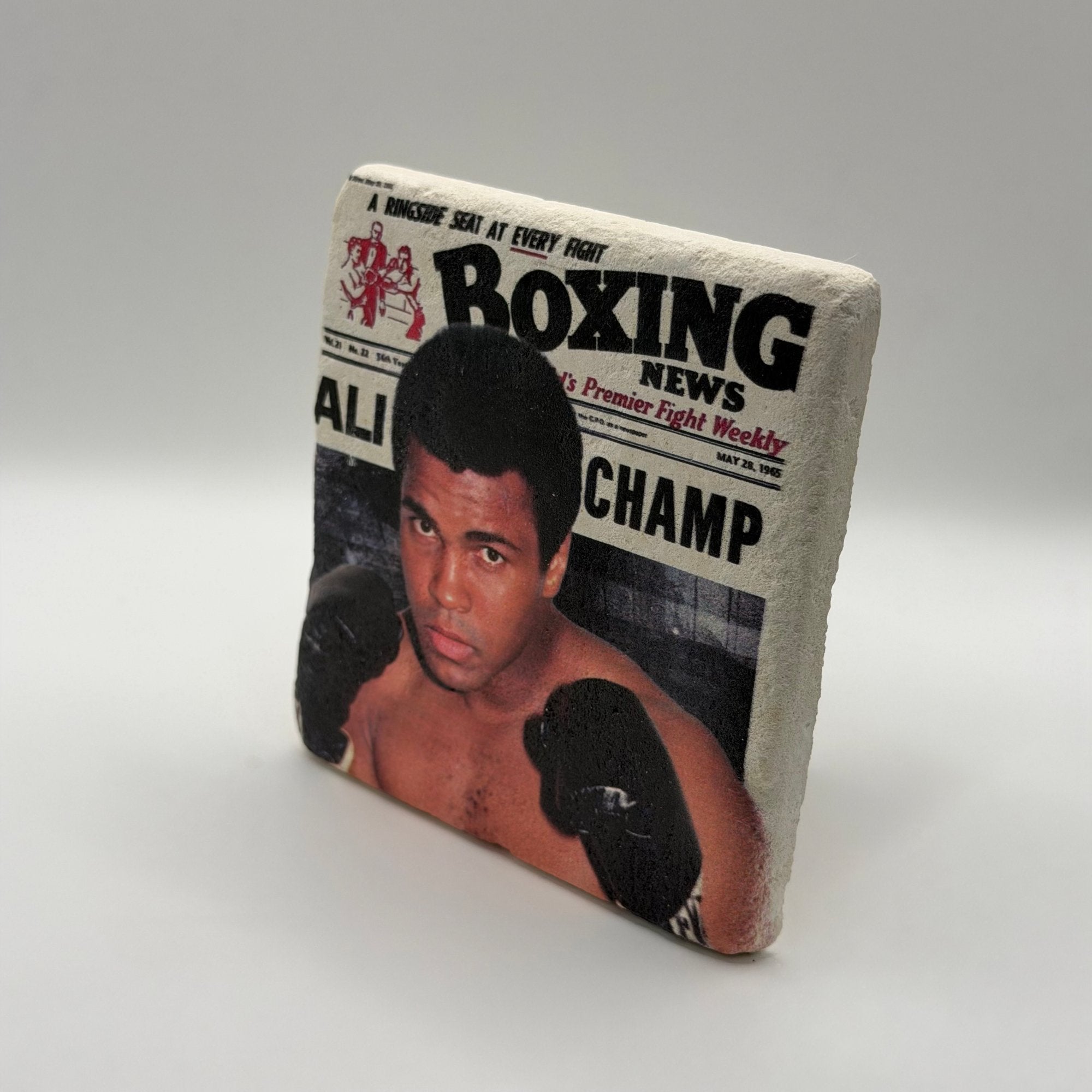 Muhammad Ali Boxing Champion Stone Coaster