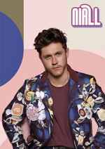 Niall Horan pastel artwork printed on MDF wall poster