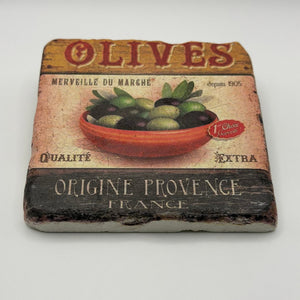 Olive Branch Stone Coaster