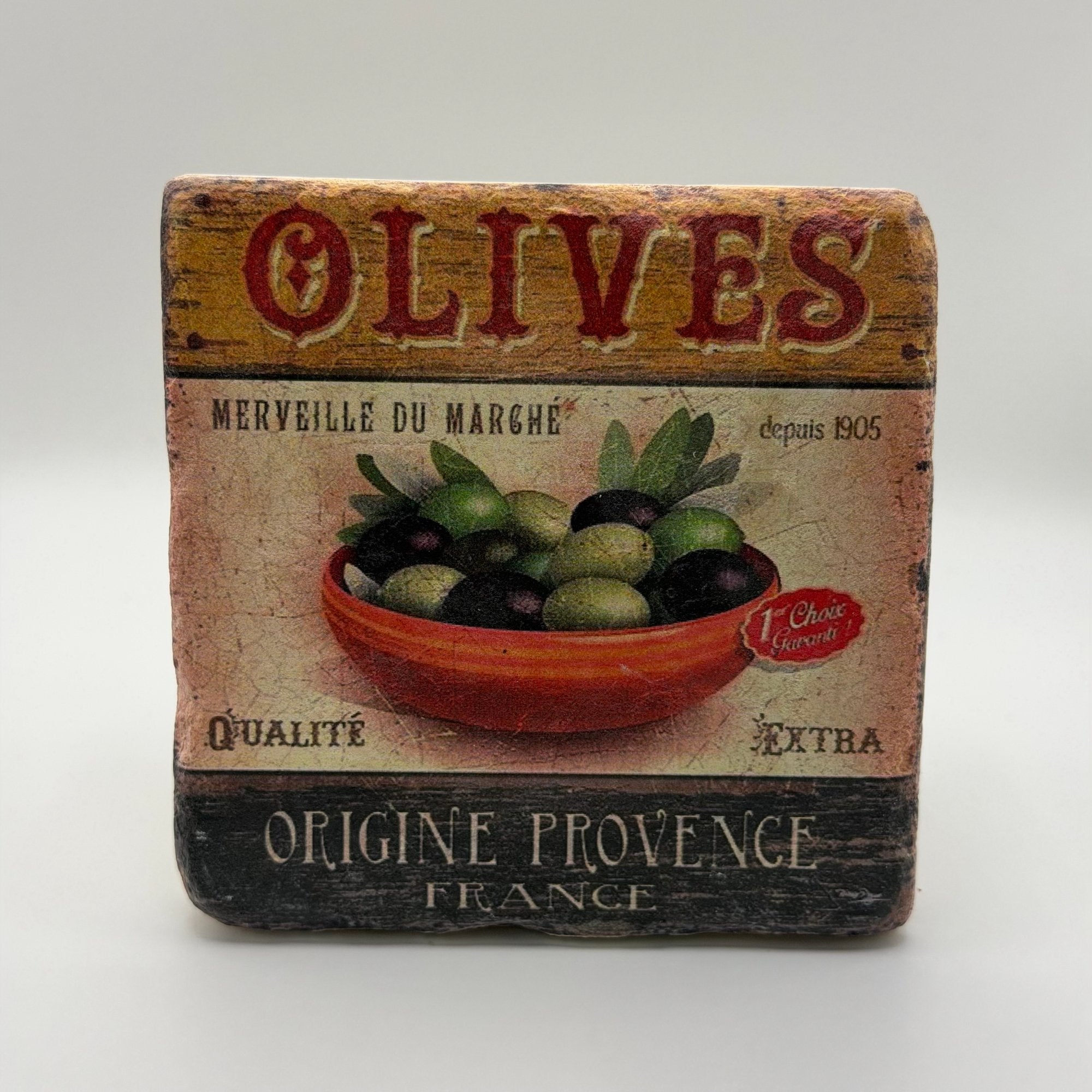 Olive Branch Stone Coaster