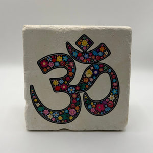 Om Aum Namaste Stone Coaster