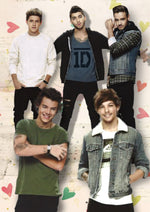 One Direction band photo artwork printed on MDF wall poster