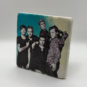 One Direction Green Stone Coaster