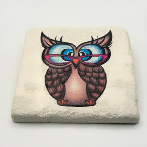 Cute Owl Stone Coaster