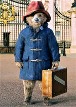 Paddington Bear artwork printed on MDF wall poster